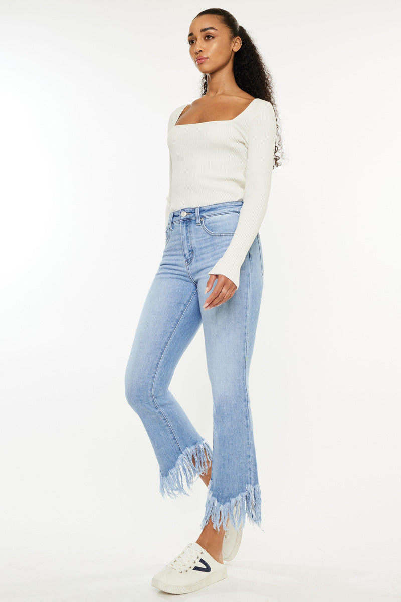 Arla High Rise Bootcut Jeans for Women - Stretchy Denim Pants with Flared Leg | Perfect for Casual Wear, Office & Night Out
