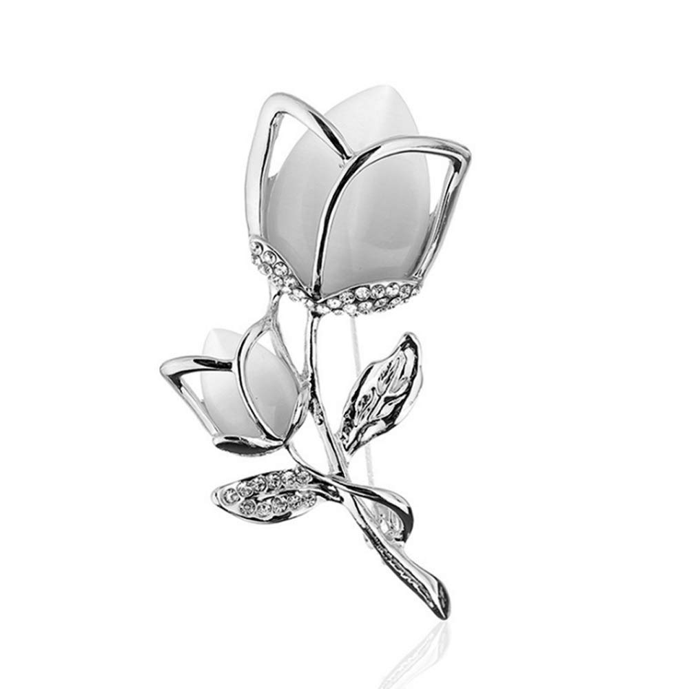 Elegant Rose Gold Crystal Rhinestone Brooch - Fashion Flower Pin for Women & Girls | Perfect Gift for Weddings, Parties & Special Occasions