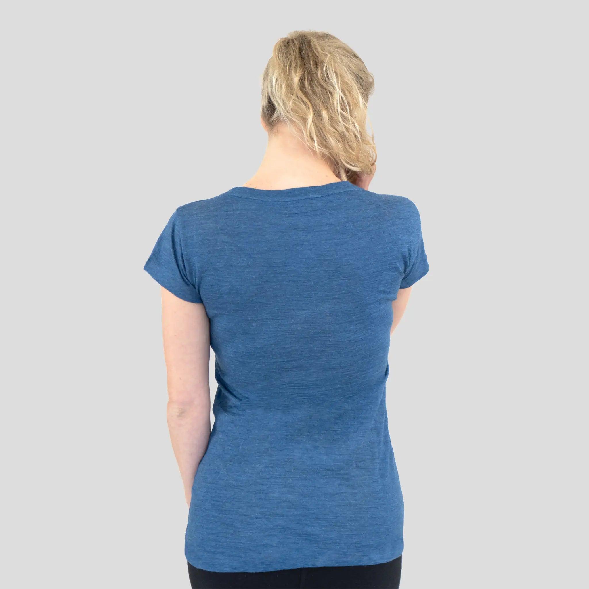 Ultralight Women's Alpaca Wool T-Shirt - 160 GSM Soft Crew Neck Tee for Travel, Hiking & Everyday Comfort