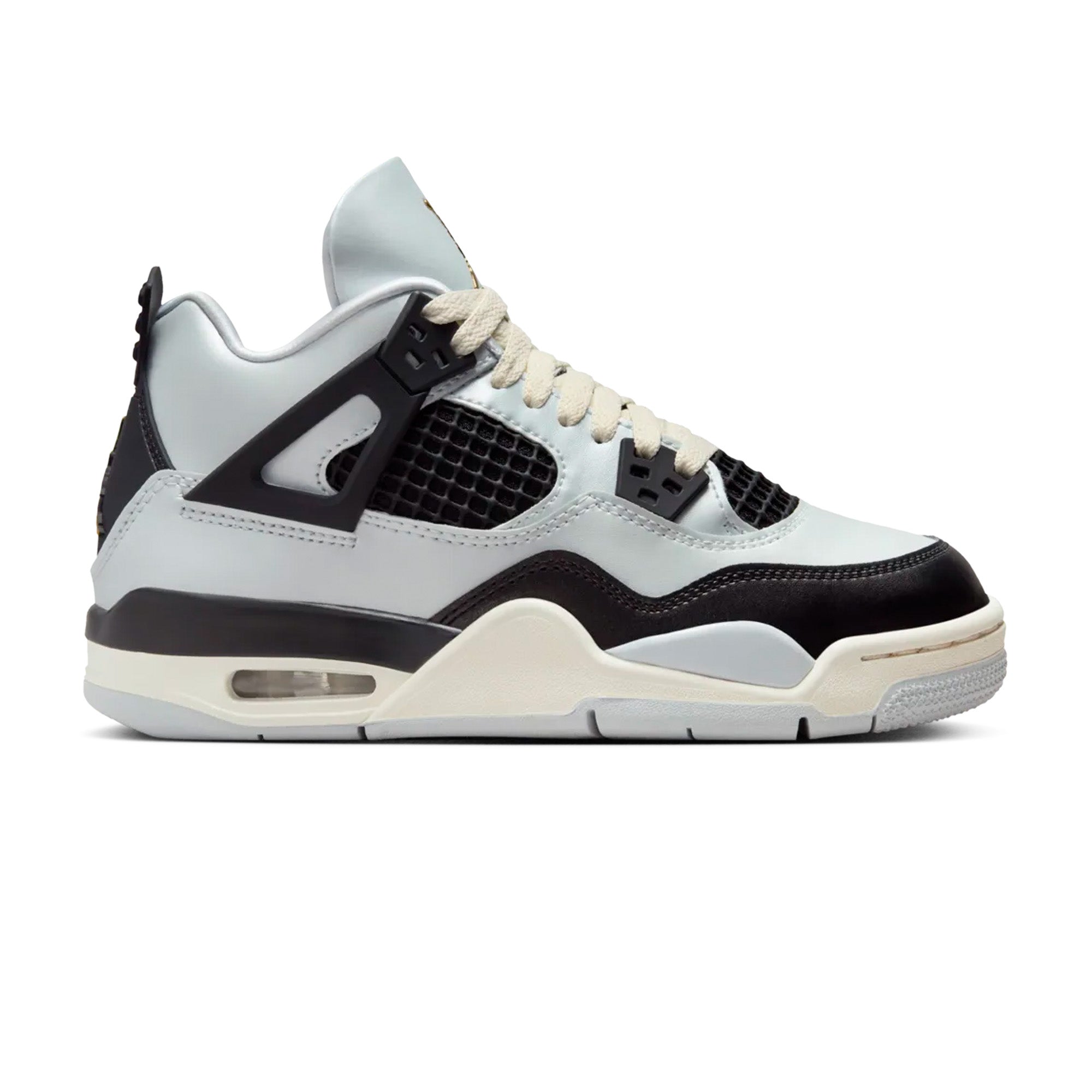 Air Jordan 4 Retro 'Platinum Gold' GS Sneakers (2024) - Women's Basketball Shoes for Casual Wear & Street Style Fashion