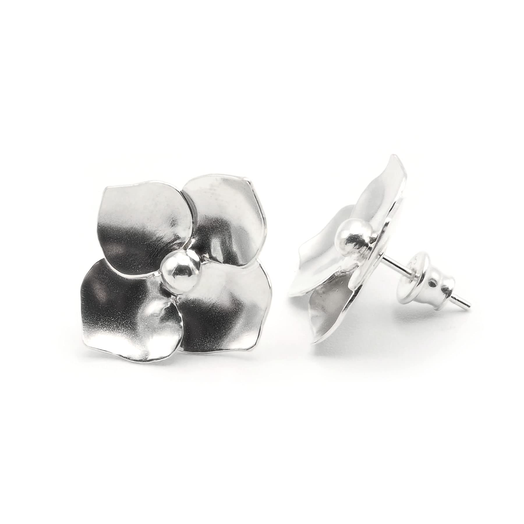 925 Sterling Silver Hydrangea Flower Earrings for Women - Elegant Floral Dangle Earrings for Wedding, Party & Everyday Wear