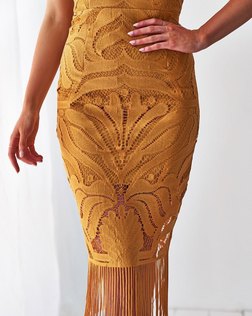 Khaleesi Dress Mustard Yellow - Medieval Fantasy Costume for Cosplay, Halloween & Renaissance Fairs | Game of Thrones Inspired Outfit