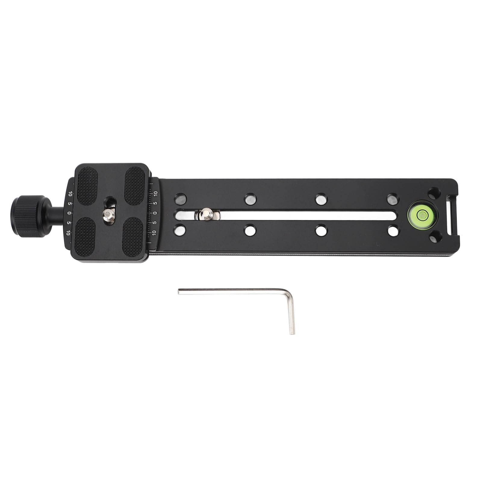 Aluminum Rail Nodal Slide Clamp - Adjustable Microphone Mount for DSLR Cameras & Video Recording - Perfect for Vlogging, Podcasting & Studio Setups