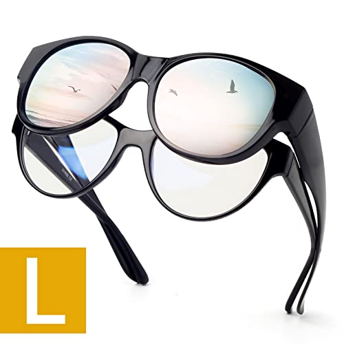 L Black/Pink Mirrored