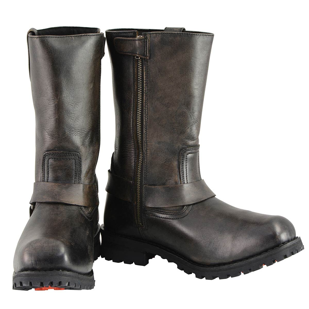 Milwaukee Leather Men's Premium Classic Motorcycle Boots - 11.5W - Durable & Comfortable Riding Boots for Harley, Cruiser & Adventure Bikes
