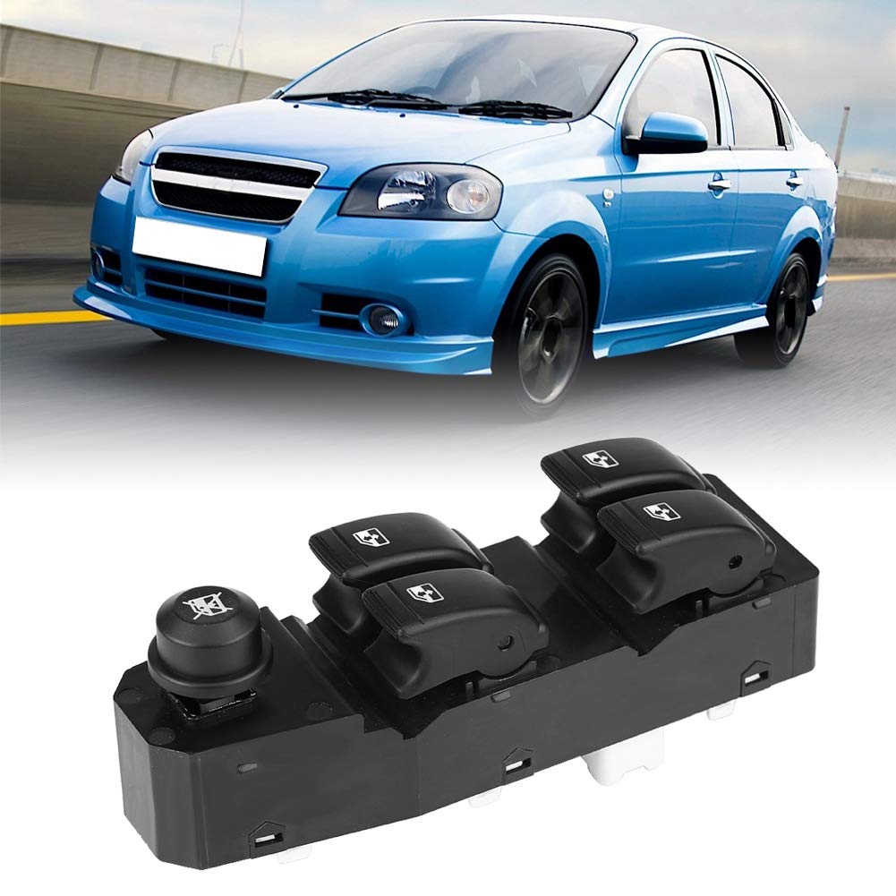 Aveo Power Window Master Control Switch - Left Hand Driver Side Replacement for Chevy Aveo 202005158 - Durable & Easy Installation for Smooth Window Operation (Ideal for Daily Commute & Road Trips)