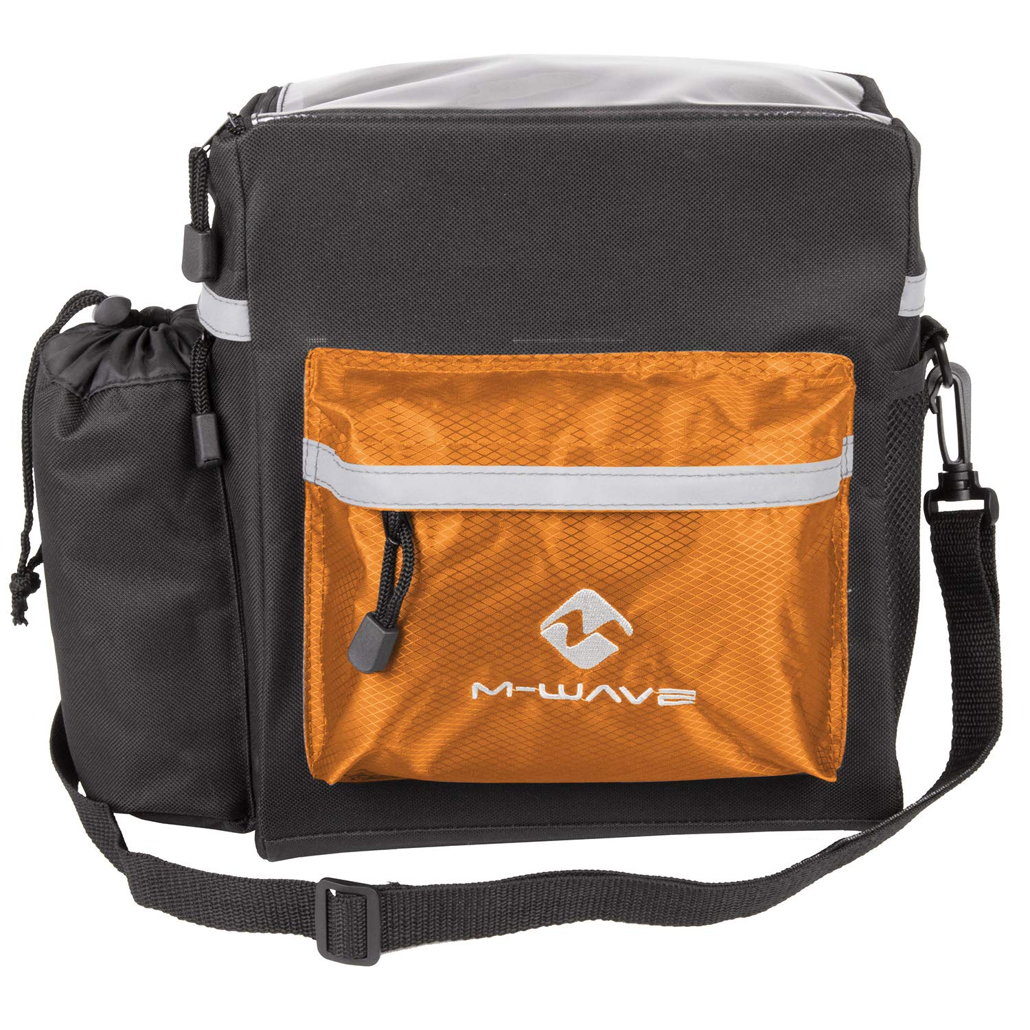 M-Wave Waterproof Bike Handlebar Bag - Durable Cycling Storage for Phone, Keys & Essentials - Perfect for Commuting, Road Biking & Outdoor Adventures