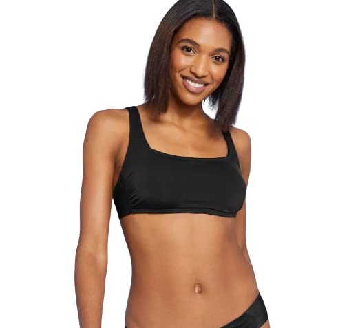 Women's Black Bikini Top - Medium (8-10) | Sexy Swimwear for Beach & Pool | Perfect for Summer Vacation & Tropical Getaways