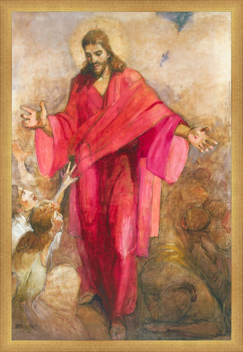 Christ in Red Robe - Religious Wall Art Decor for Home, Church & Office - Inspirational Christian Gift & Spiritual Decor