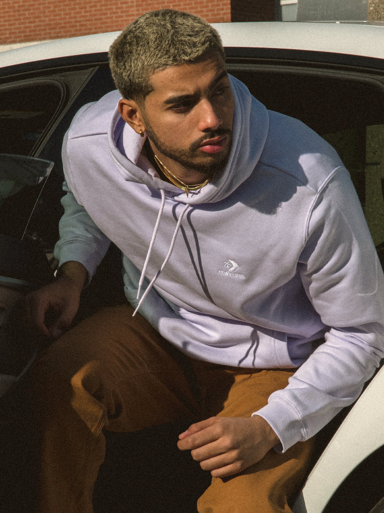 Converse Embroidered Star Chevron Hoodie - Stylish & Comfortable Pullover for Men & Women - Perfect for Casual Outfits, Streetwear & Everyday Wear