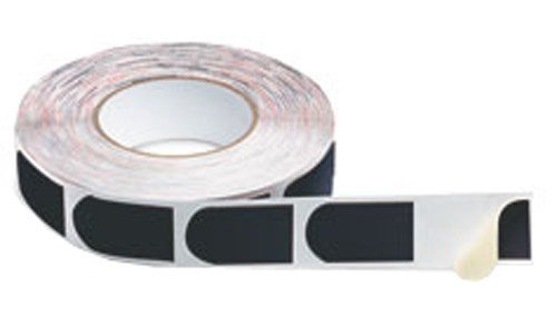 Storm Black 3/4 Inch 500-Piece Adhesive Tape Roll - Strong Grip for Packaging, Shipping, and DIY Projects