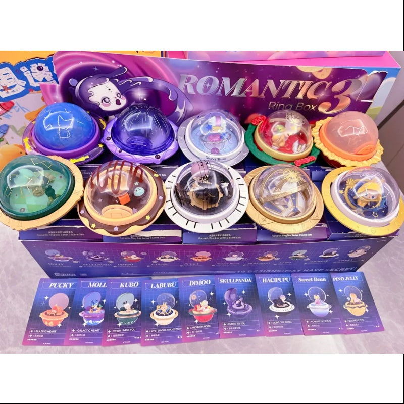 Pop Mart Romantic Ring Box Series 3 Complete Set - Perfect for Proposals, Anniversaries & Valentine's Gifts (Opened Box)