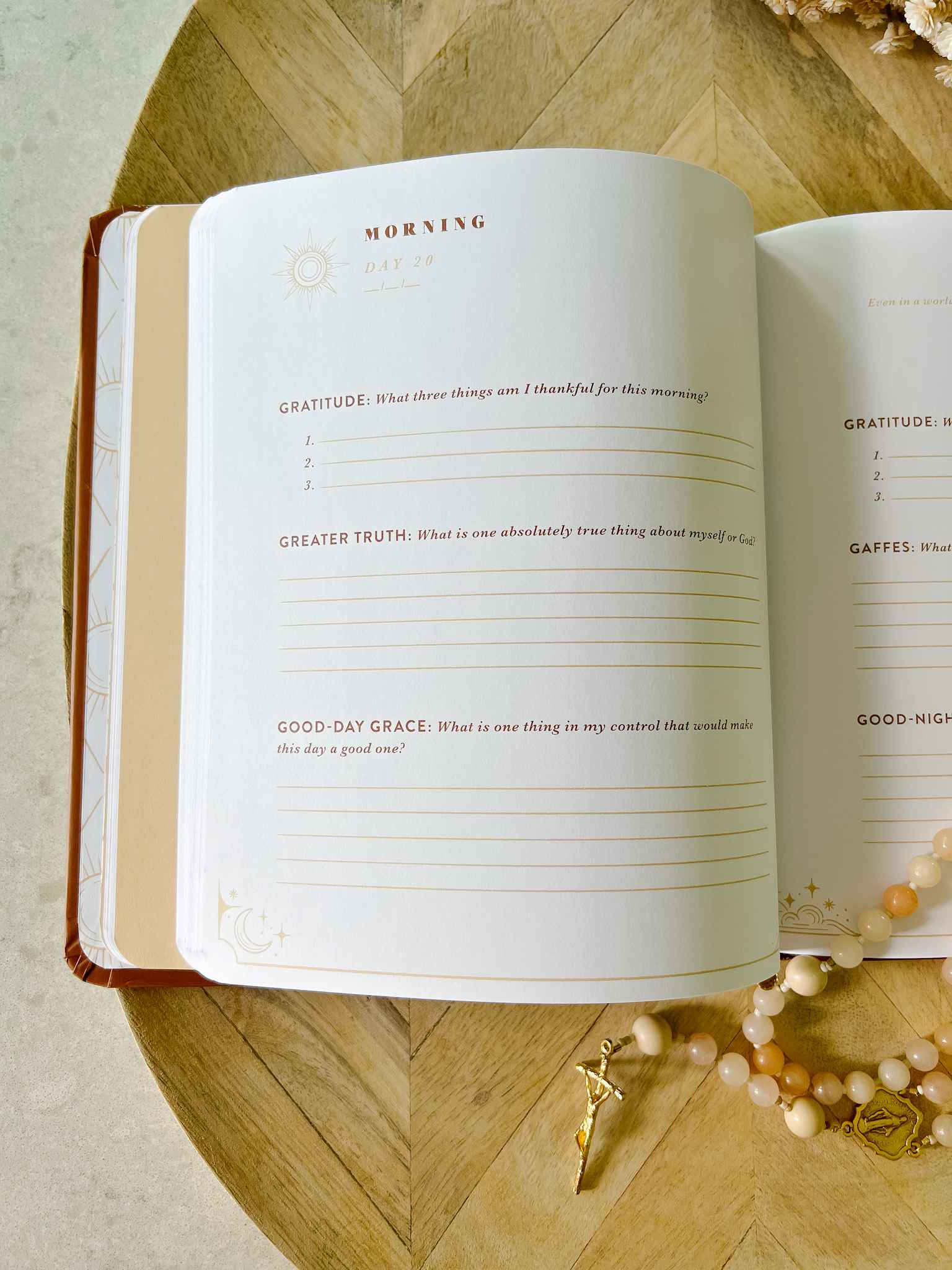 First Light & Eveningtide Gratitude Journal - Daily Mindfulness & Positivity Notebook for Self-Reflection, Personal Growth & Mental Wellness - Perfect for Morning Routine, Nighttime Reflection & Stress Relief