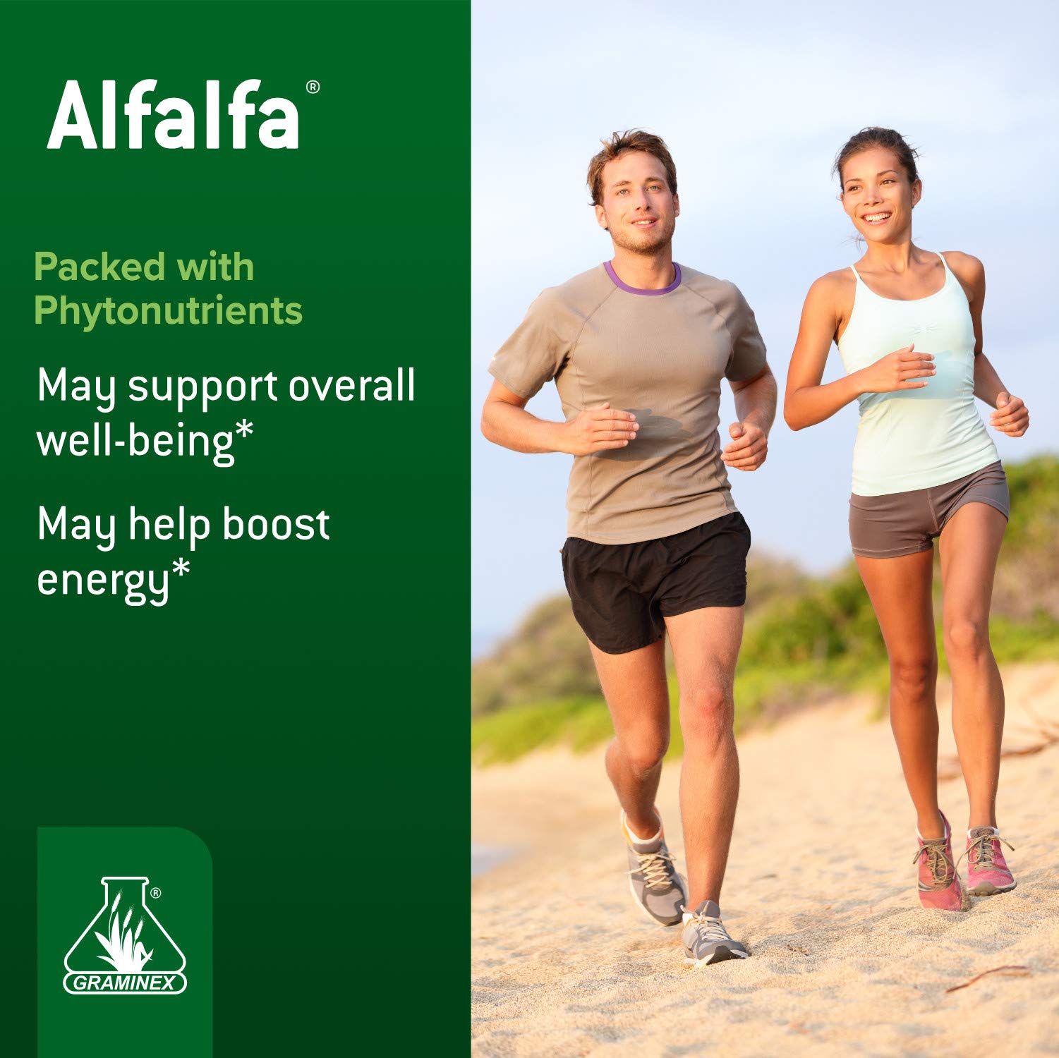 Organic Alfalfa Tablets - Non-GMO Superfood Supplement Rich in Vitamins, Minerals & Amino Acids - 240 Count for Daily Nutrition & Detox - Supports Digestion, Energy & Immune Health - Perfect for Smoothies, Juices or On-the-Go Wellness