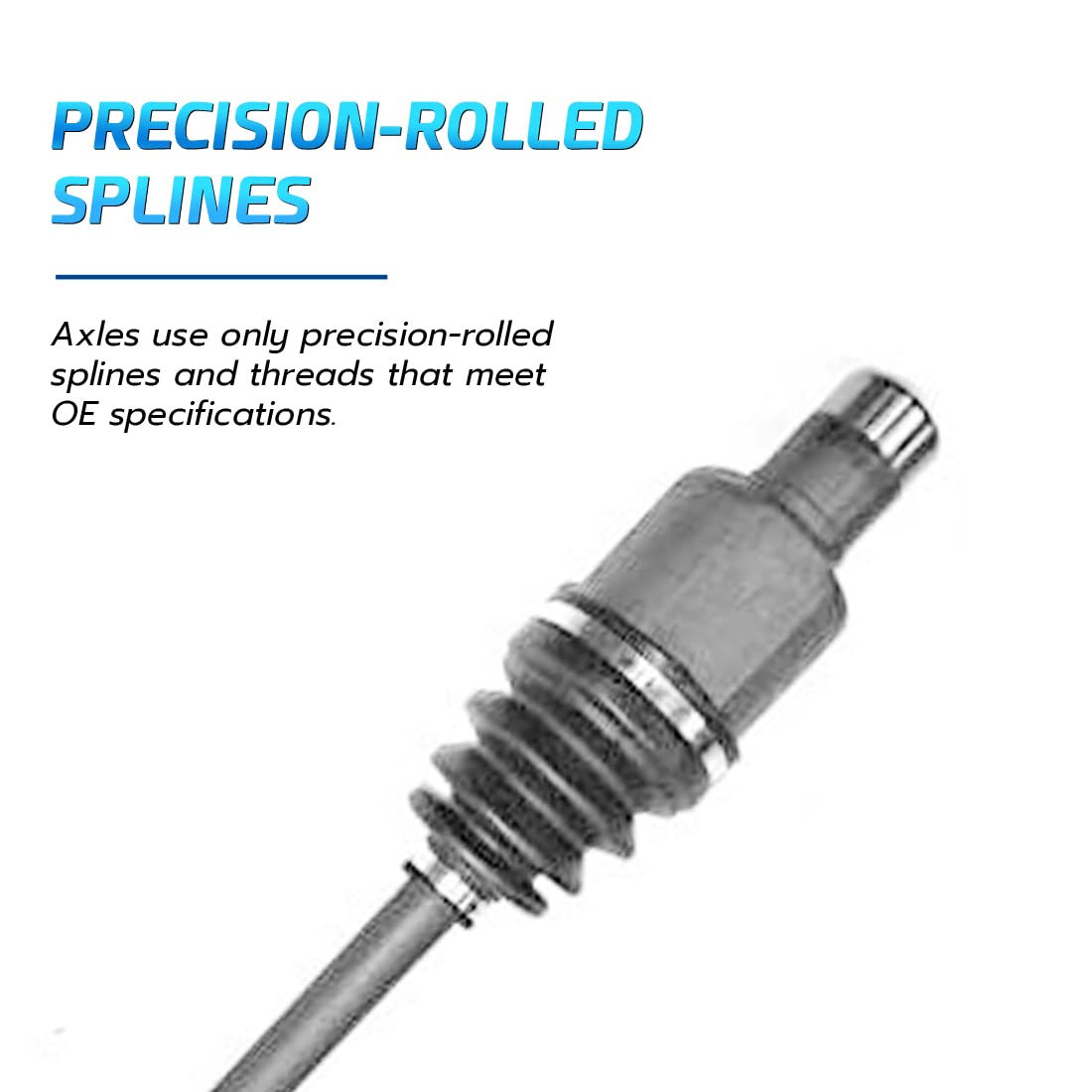 2007-2009 Suzuki SX4 2WD Automatic Transmission Front Passenger Side CV Axle Shaft Assembly - Replacement Drive Shaft for Smooth Ride & Off-Road Performance