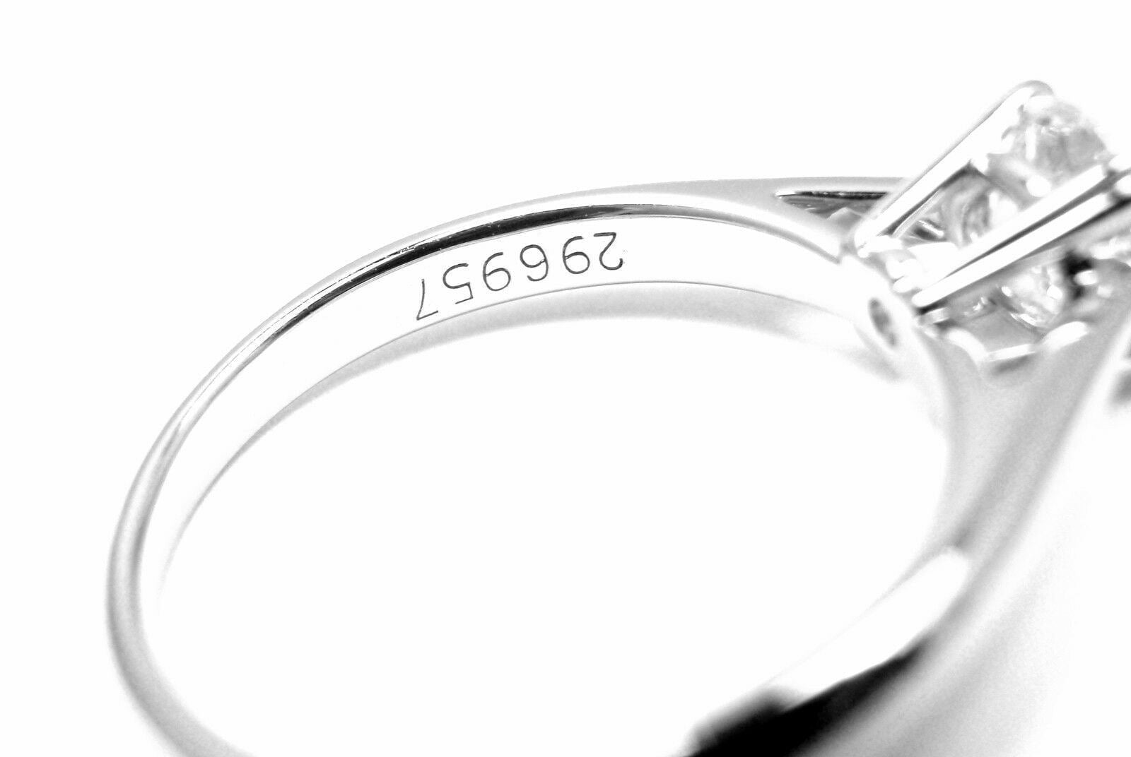 Authentic Harry Winston Platinum .56ct VVS1/F Diamond Solitaire Engagement Ring for Women - Perfect Proposal, Wedding & Anniversary Gift