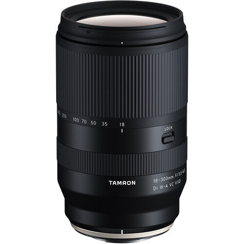 Tamron 18-300mm f/3.5-6.3 Di III-A VC VXD All-in-One Zoom Lens for Sony E-Mount - Perfect for Travel, Wildlife & Sports Photography