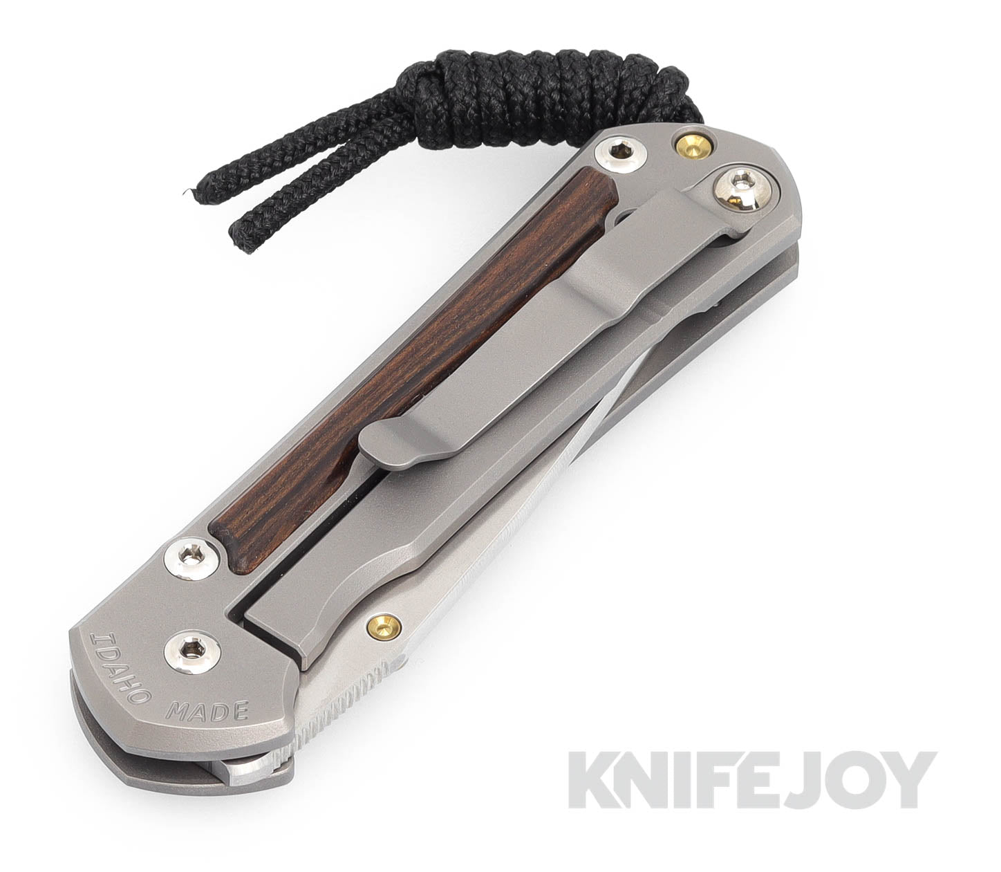 Chris Reeve Knives Small Sebenza 31 LH Drop Point Magnacut Blade with Macassar Ebony Inlay & Titanium Handles - Premium EDC Folding Knife for Outdoor, Camping, and Everyday Carry