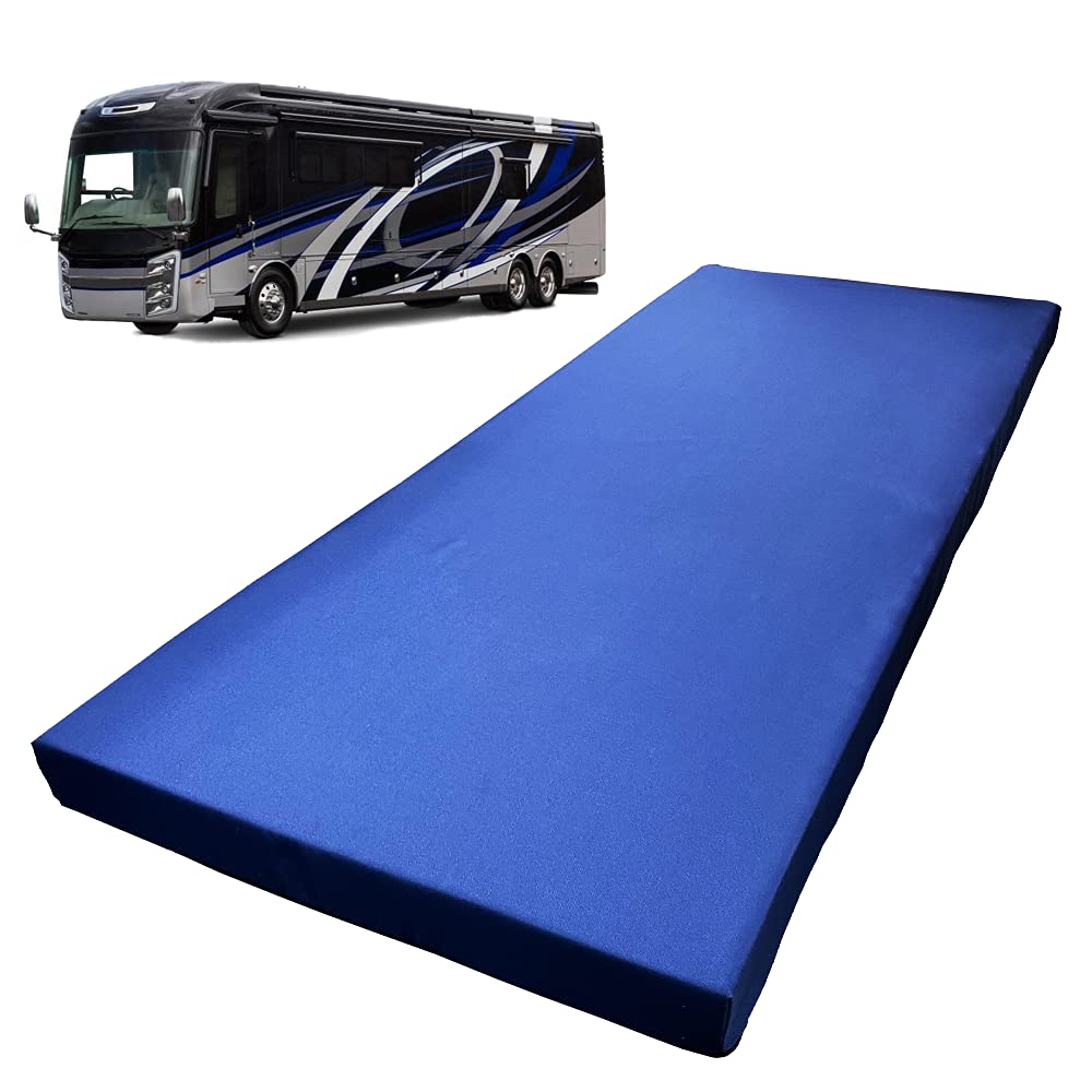 Foamma HD RV Bunk Water Resistant Mattress - Comfortable & Durable Camper Bed for Travel Trailers, Motorhomes - Perfect for Road Trips & Camping Adventures