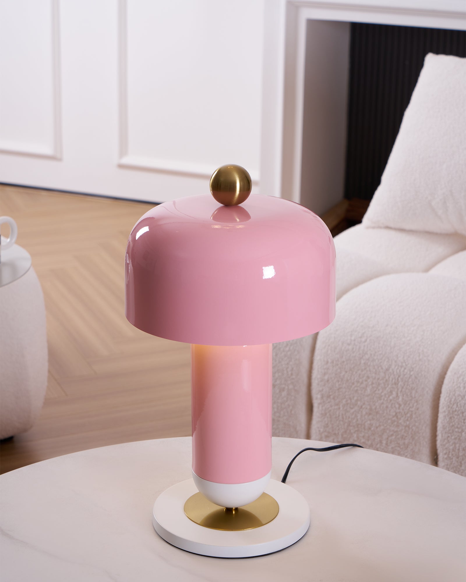 Modern Lulu Table Lamp - Adjustable LED Desk Light with USB Port, Warm White & Cool White Light, Perfect for Bedroom, Office, and Study Room Reading