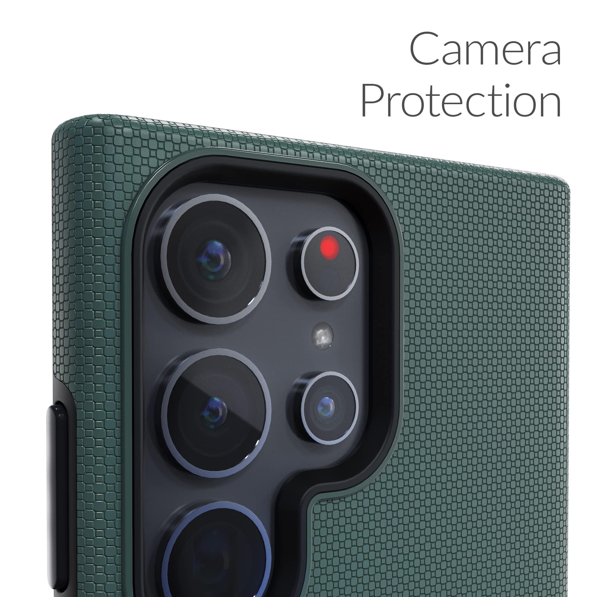 Shockproof Dual Layer Case for Samsung Galaxy S23 Ultra - Heavy Duty Protection with Dual Guard Technology, Forest Green | Perfect for Outdoor Activities, Work & Daily Use