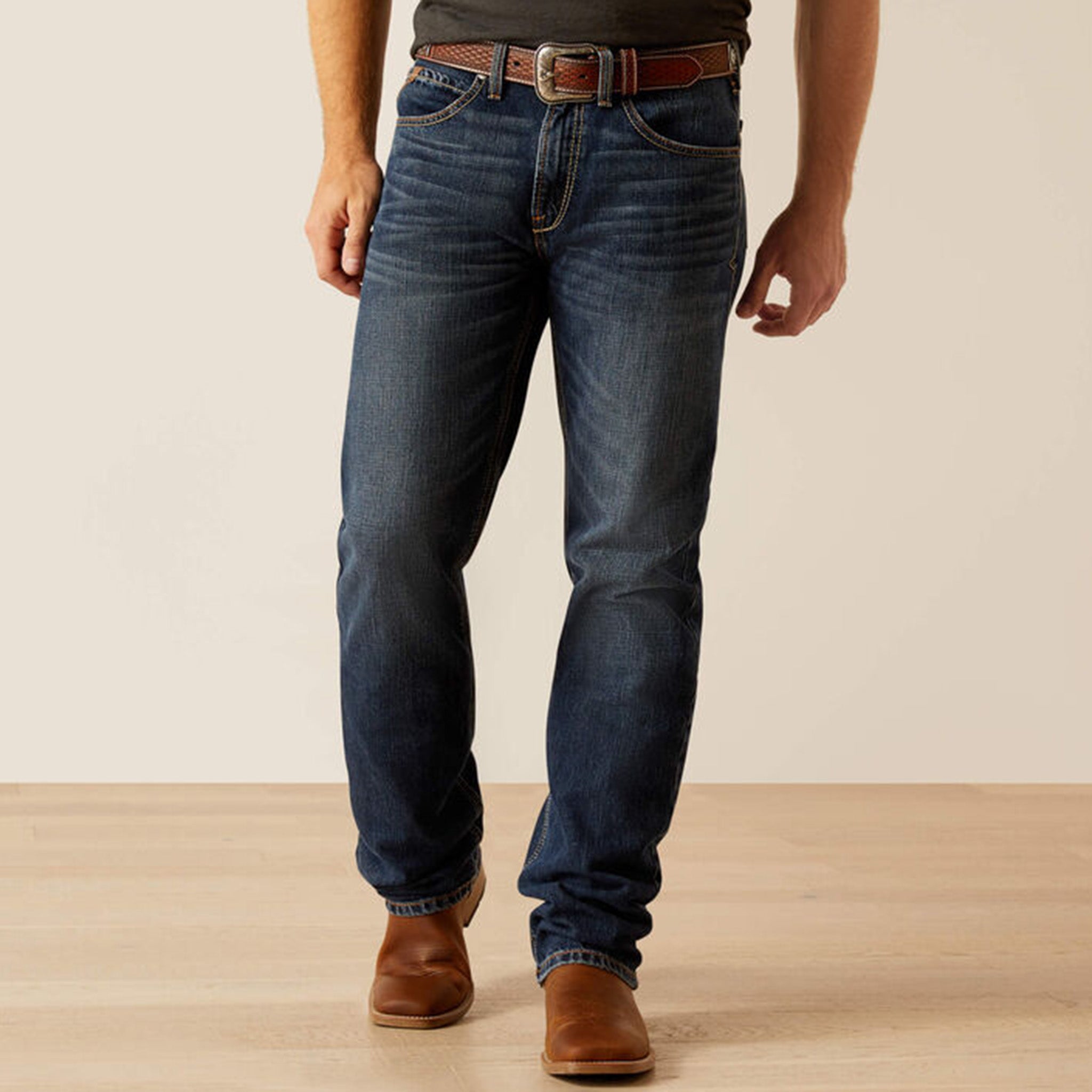 Ariat Men's M2 Traditional Relaxed Cleveland Bootcut Jeans - Western Work & Casual Denim Pants for Ranch, Riding & Everyday Wear