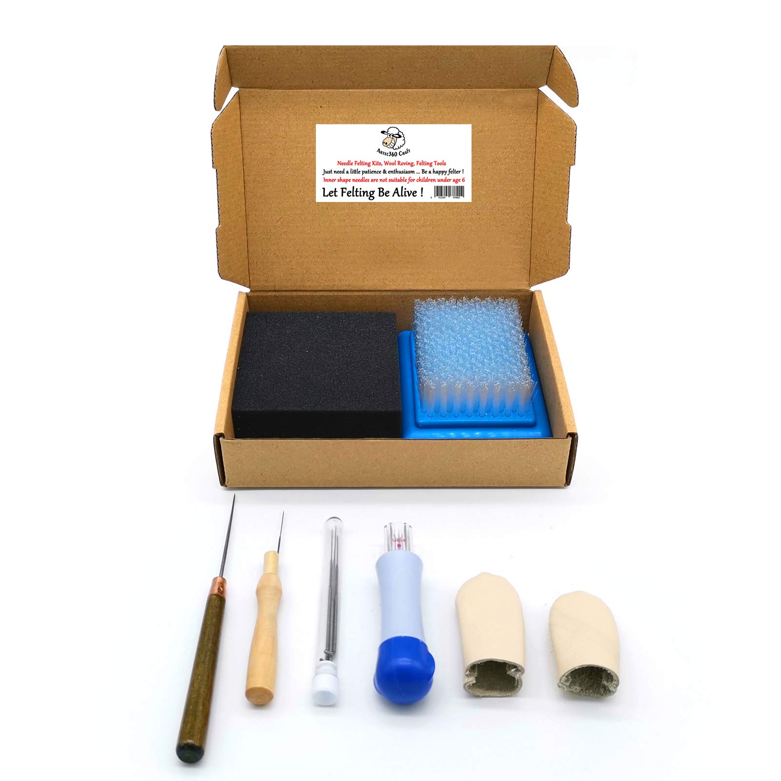 Beginner's Needle Felting Kit - Complete Wool Felting Tools Set for DIY Crafting, Sculpting & Home Decor Projects | Perfect for Handmade Gifts, Art Therapy & Stress Relief