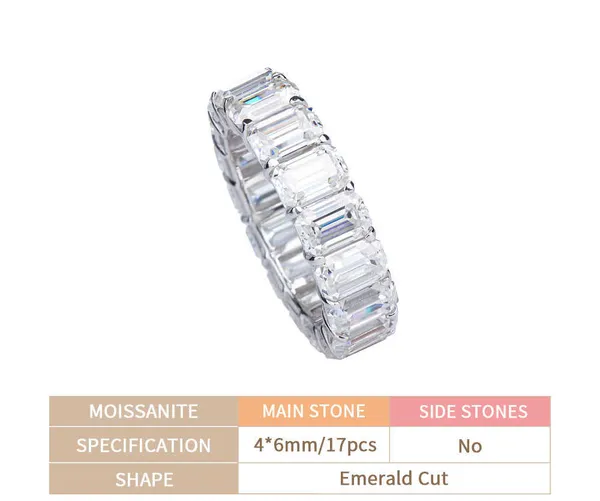Iced Out Moissanite Diamond Ring - 925 Sterling Silver Gold Plated for Women - Perfect for Engagement, Wedding & Special Occasions