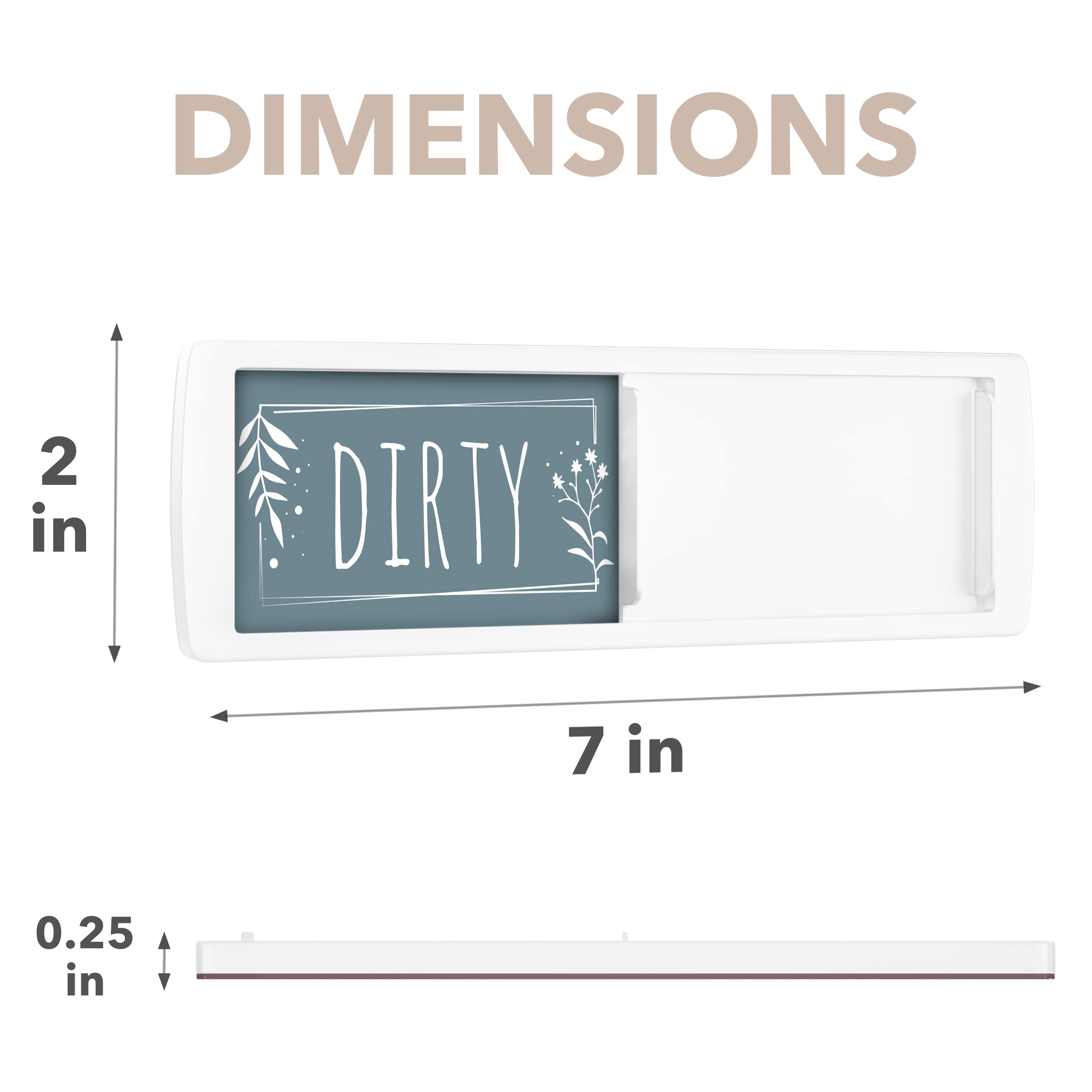 Stylish Dishwasher Magnet Clean Dirty Sign - 2