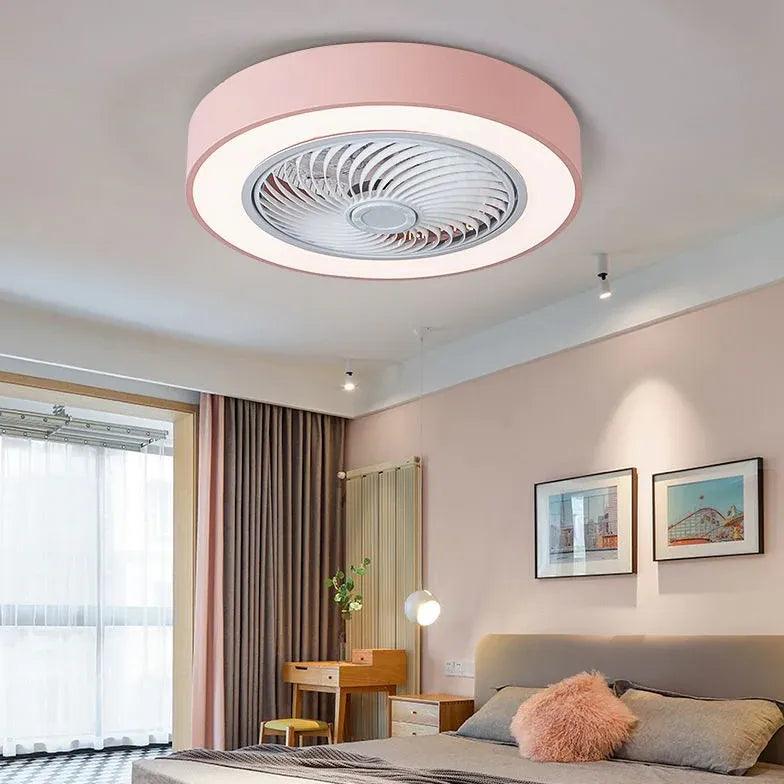 Modern Pink Ceiling Fan with Light - Quiet, Energy Efficient, Remote Control - Perfect for Bedroom, Living Room, and Home Office