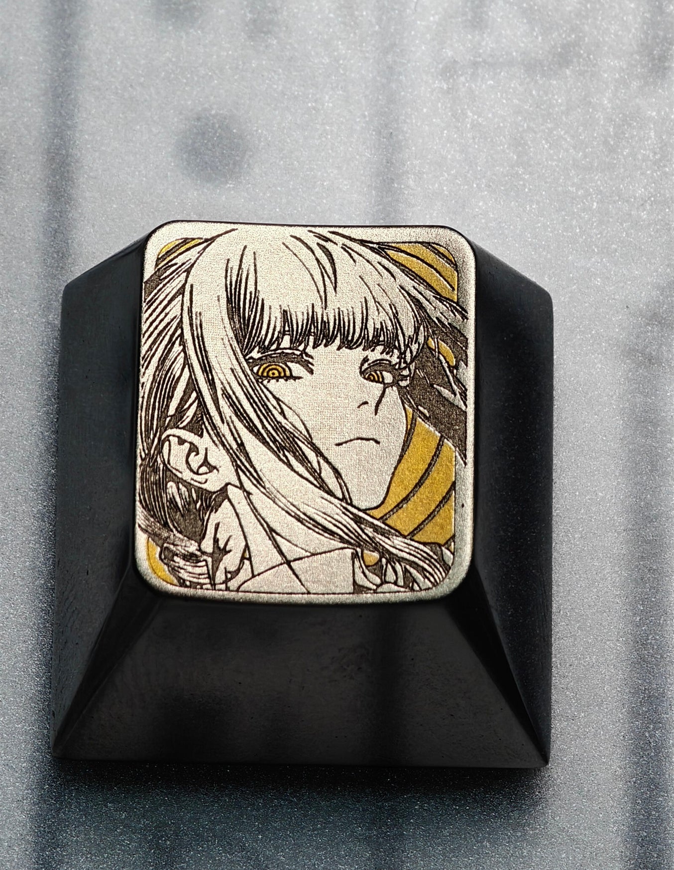 Chainsaw Man Makima Titanium Alloy Keycaps - Custom Mechanical Keyboard Keycaps for Gaming & Typing Enthusiasts