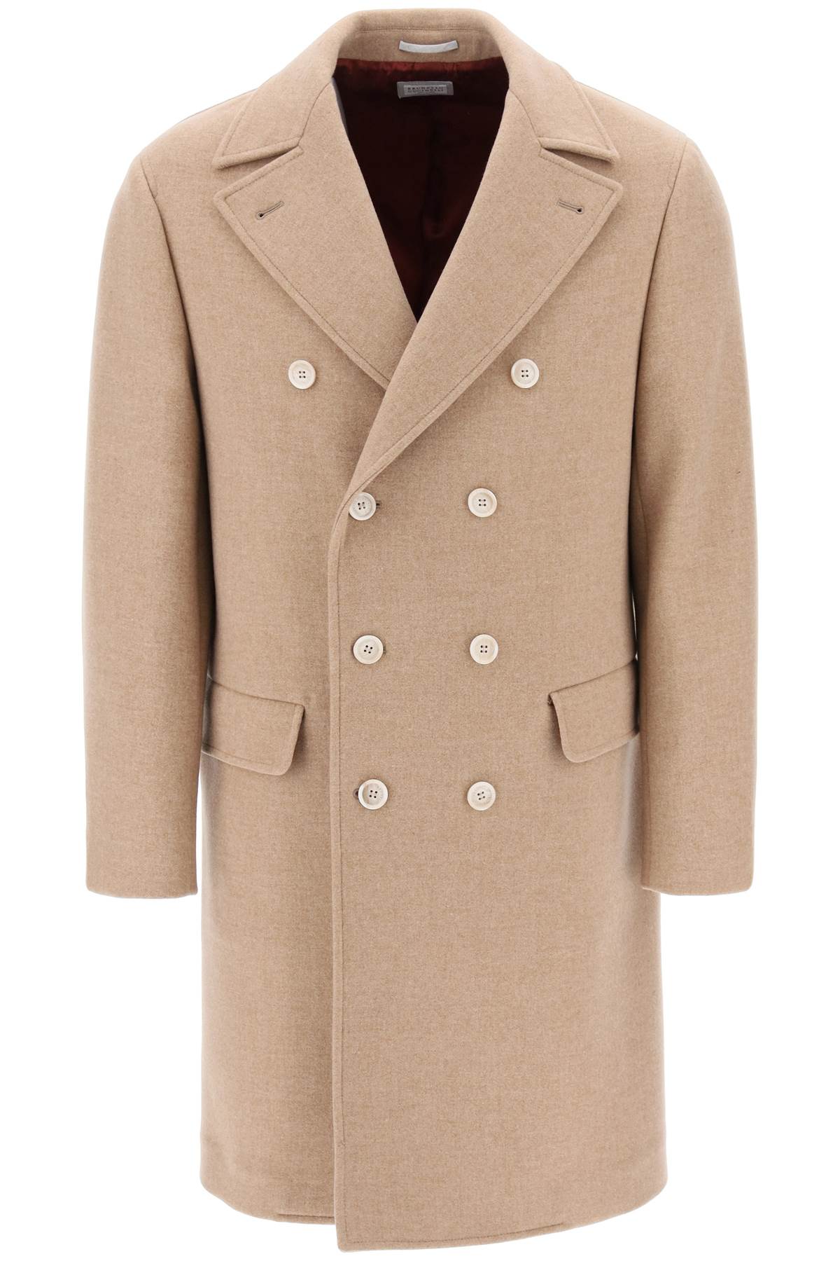 Brunello Cucinelli Double Breasted Wool Cashmere Coat - Luxury Winter Overcoat for Men & Women | Perfect for Business, Office & Formal Occasions