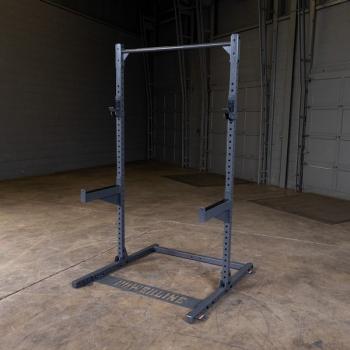 PPR500 Half Rack Power Rack for Home Gym - Heavy Duty Powerline Squat Rack with J-Hooks & Safety Bars - Perfect for Strength Training, Weightlifting & CrossFit Workouts