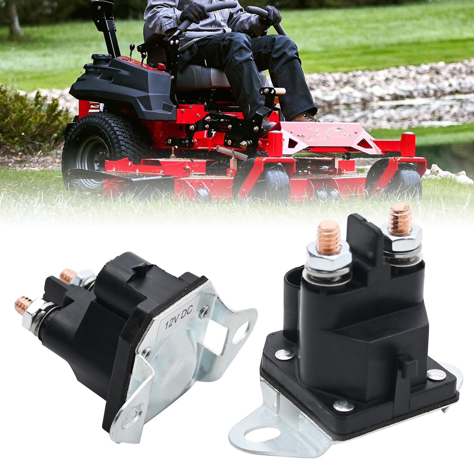 Ariens Gravely Zoom Ikon ZTX ZT XL Zero Turn Mower Starter Solenoid Relay Replacement (04781700) - Compatible with Lawn Mowers, Tractors & Outdoor Power Equipment