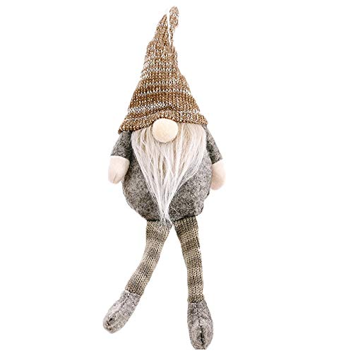 Boddenly Doll Cloth Santa Ornament - Christmas Tree Decor, Holiday Home Decoration, Festive Gift for Birthday & Parties (Khaki, One Size) | Perfect for Xmas Tree, Mantel Decor & Seasonal Celebrations