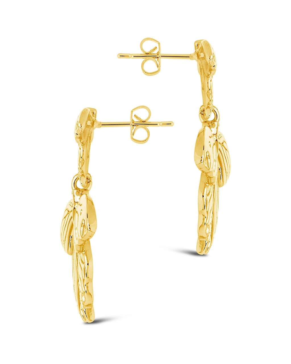 Rowena Butterfly Drop Stud Earrings for Women - Elegant Gold Plated Dangle Earrings for Daily Wear, Party & Wedding - Hypoallergenic Fashion Jewelry Gift