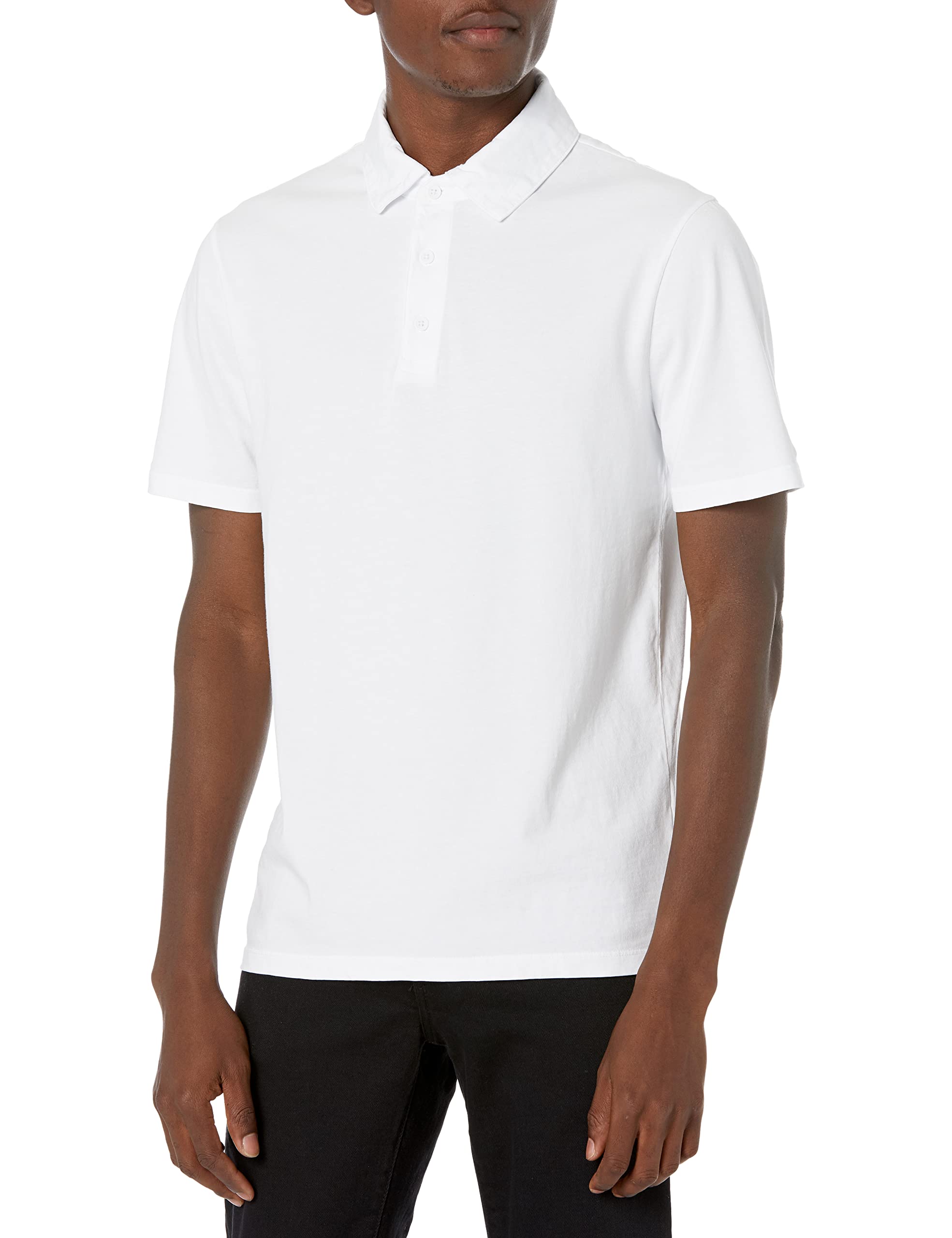 Vince Men's Short Sleeve Polo Shirt - Soft Cotton Garment Dyed Casual Top for Work, Golf & Summer Outfits