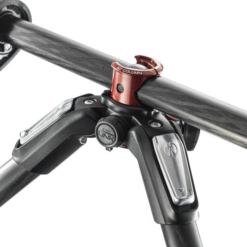 Manfrotto 055 Professional Aluminum Tripod with Horizontal Column - Heavy Duty Camera Stand for Photography & Videography - Perfect for Outdoor Shoots, Studio Work & Travel