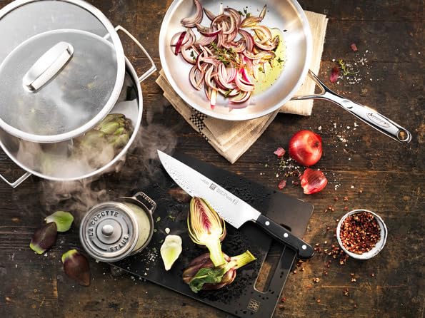 Zwilling J.A. Henckels 66470-260 Vitality 10.2-Inch Stainless Steel Frying Pan with 3-Layer Bottom - Induction & Dishwasher Safe - 10-Year Warranty - Perfect for Searing, Sautéing & Everyday Cooking
