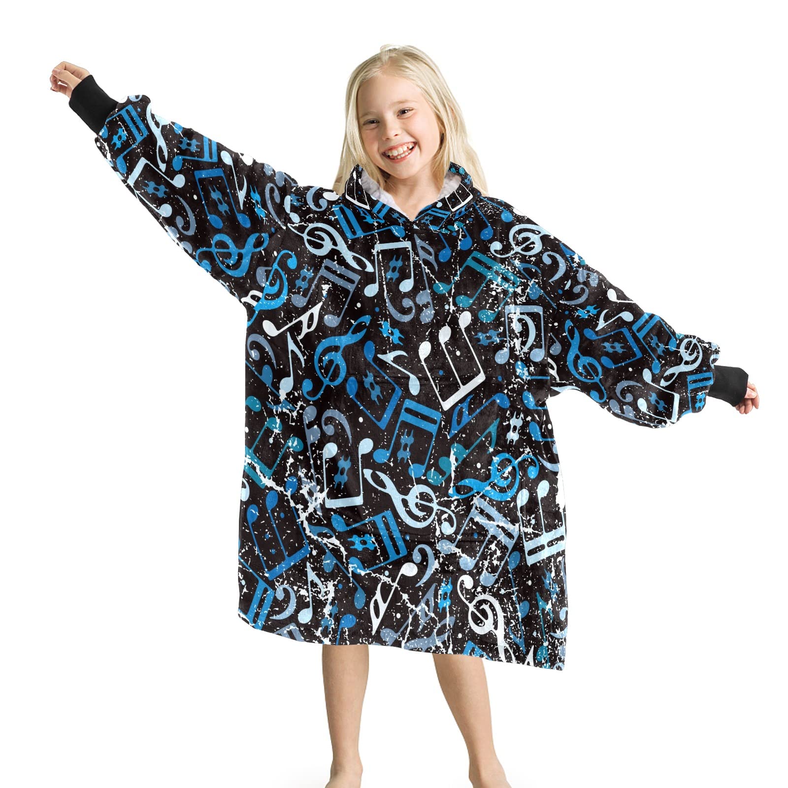 Basketball Sherpa Blanket Hoodie - Wearable Oversized Hooded Blanket for Men & Women, One Size Fits All - Perfect for Game Nights, Camping & Cozy Home Lounging