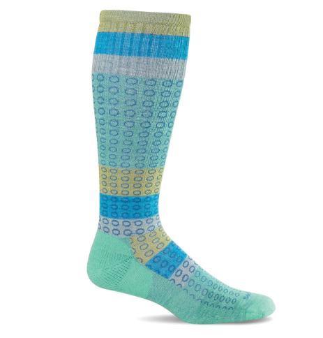 Sockwell Women's Full Circle Moderate Graduated Compression Socks for Wide Calf - Improve Circulation & Reduce Swelling - Perfect for Travel, Work & Recovery