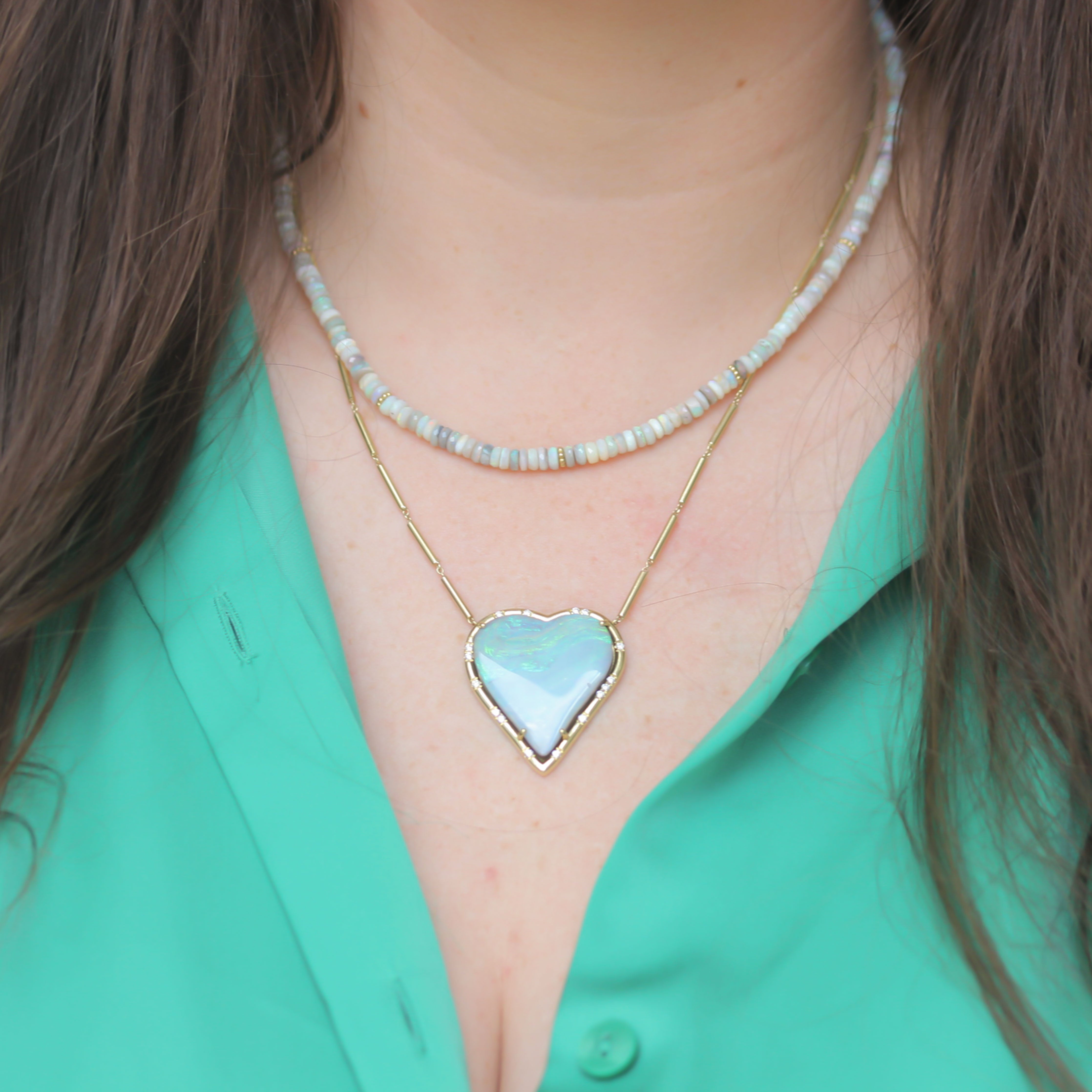 Lauren K Opal Beaded Necklace - Elegant Handmade Jewelry for Women | Perfect for Weddings, Parties & Everyday Wear