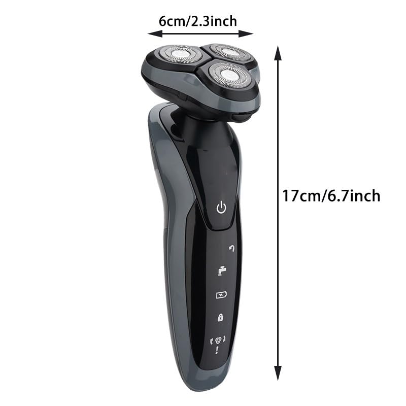 Best Electric Head Shaver for Men - Rechargeable USB Shaving Machine & Beard Trimmer for Smooth Bald Look - Perfect for Travel, Gym & Daily Grooming