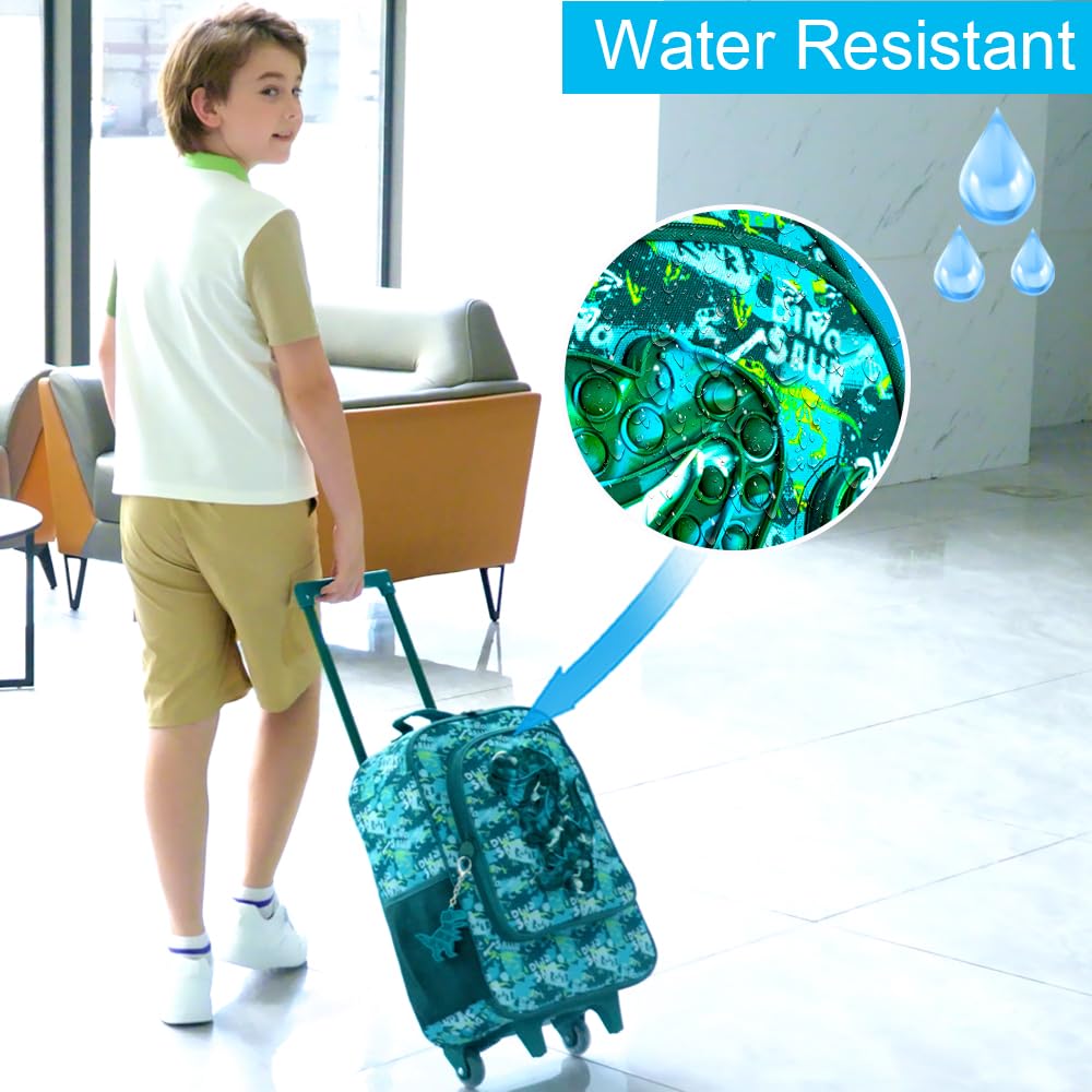 Best Kids Luggage for Boys & Girls - Lightweight Toddler Rolling Carry-On Suitcase with 360° Wheels & Adjustable Handle - Perfect for Air Travel, Road Trips & School Use