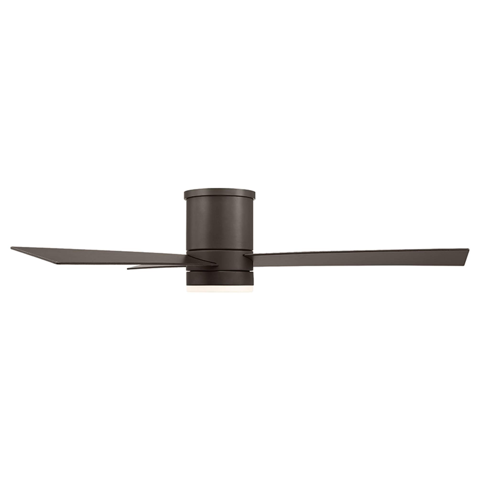 52in Bronze Axis Smart Indoor/Outdoor 3-Blade Flush Mount Ceiling Fan with 3500K LED Light Kit, Remote Control, Alexa & Google Assistant Compatible, Perfect for Living Rooms, Bedrooms, and Patios
