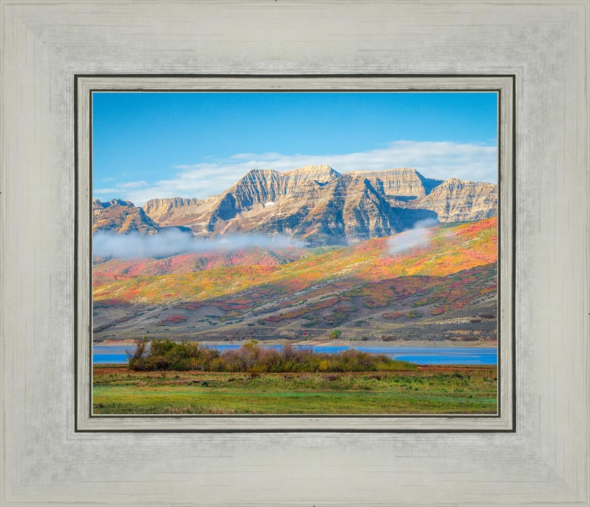 Autumn Splendor Over Timpanogos - Stunning Fall Landscape Photography Print for Home & Office Wall Decor | Perfect for Living Rooms, Bedrooms & Gifts