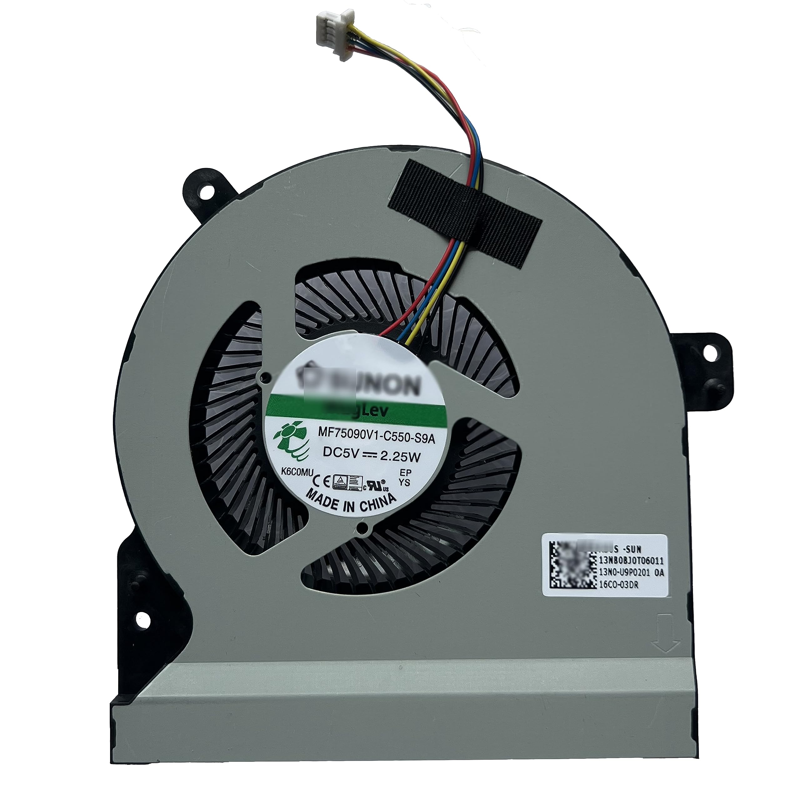 Original HK-Part Replacement Cooling Fan for Asus ROG Strix GL502 GL502VS GL502VSK Laptop - Left Side Ventilation - Perfect for Gaming, Overheating Issues & Laptop Maintenance