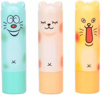 Cartoon Lip Balm - Pink Tinted Lip Moisturizer for Kids & Adults | Hydrating & Nourishing Lip Care for Daily Use, School, and Outdoor Activities
