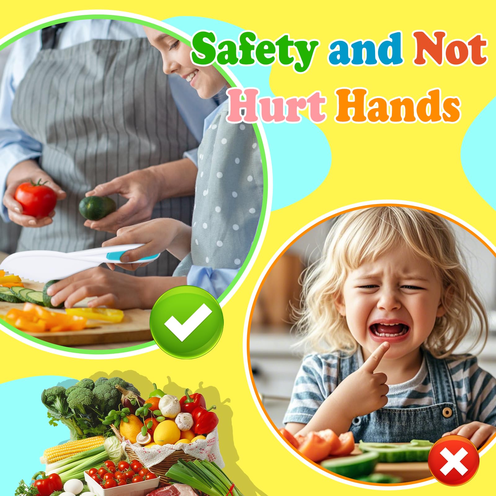 23-Piece Kids Cooking Set - Safe Kitchen Tools for Toddlers & Children with Cutting Board, Kid-Safe Knives, Peeler & Sandwich Cutters - Fun Real Cooking Experience for Boys & Girls - Perfect for Pretend Play, Cooking Classes & Family Bonding Time