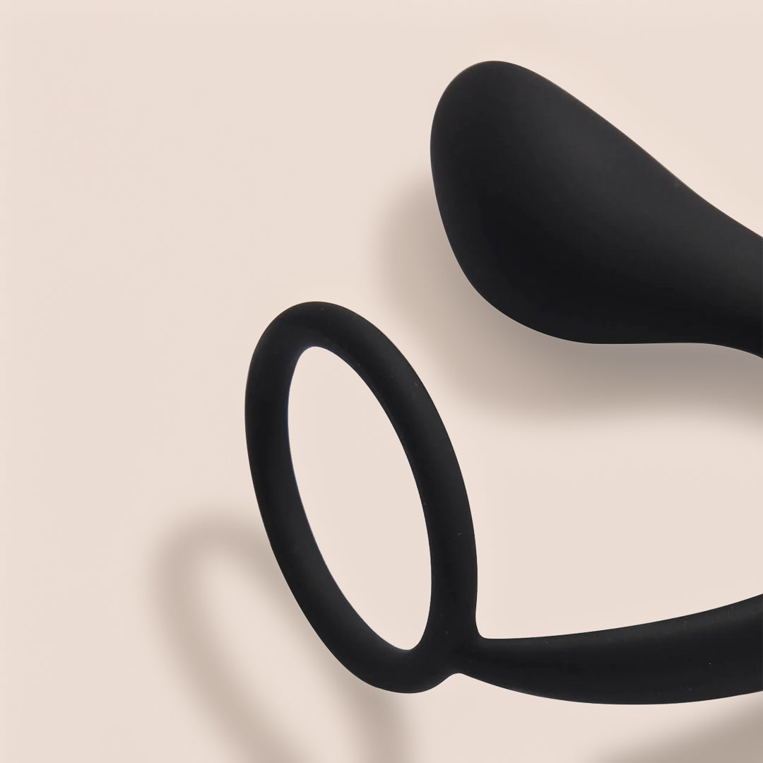 SIMPLI Prostate Massager with Cock Ring - Dual Stimulation Anal Plug for Men | Enhance Pleasure & Performance | Perfect for Solo Play & Couples Use
